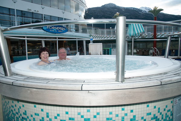 Somebodys enjoying the hot tub