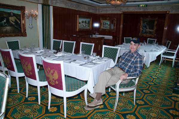 Al Wedemeyer has the entire Dining Room to himself