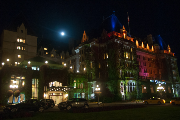 The Empress Hotel at Night