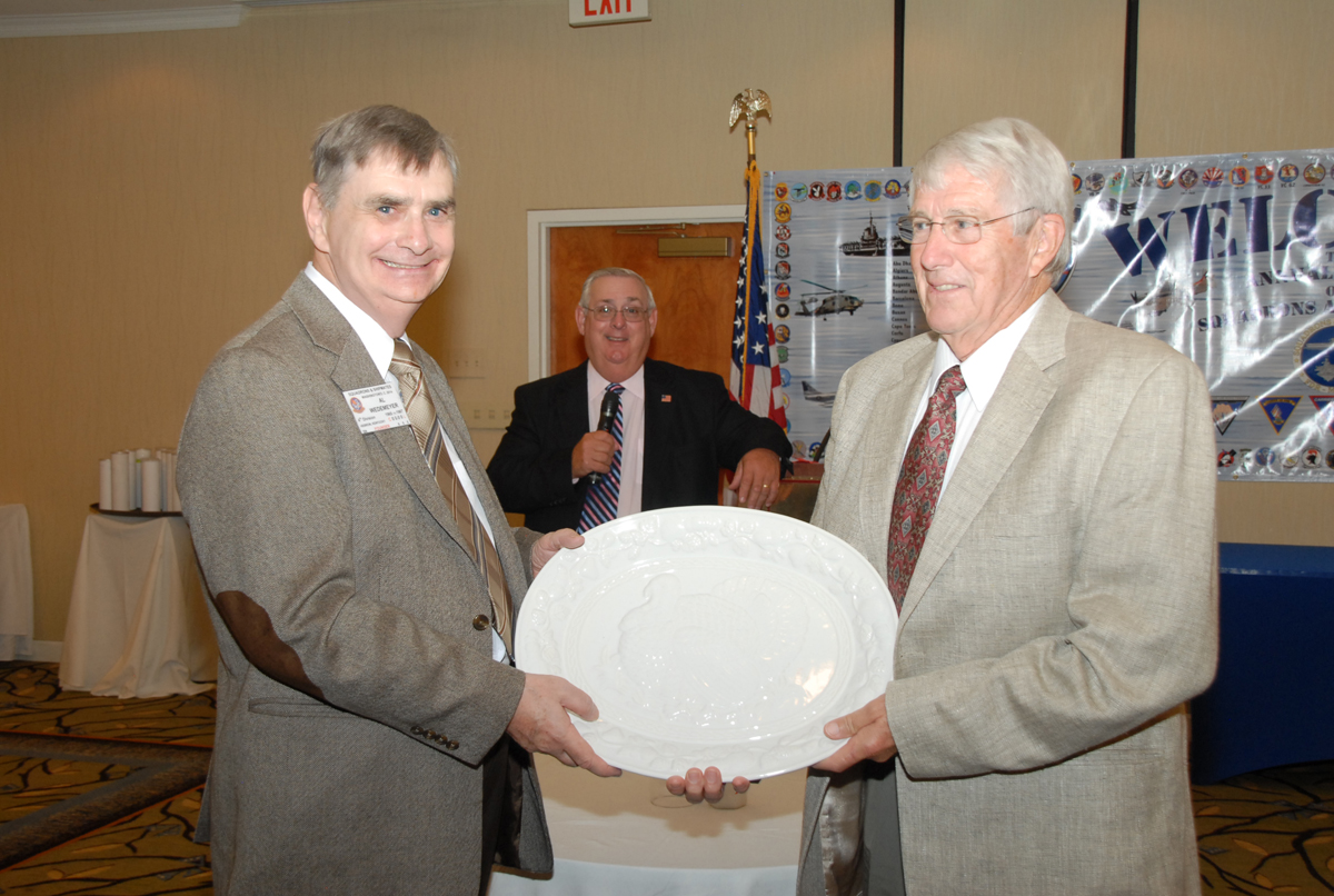 Jude OConnor of USS FDR wins a turkey platter