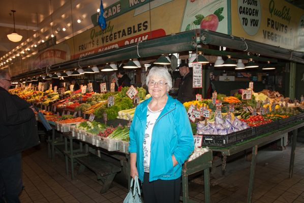 Joann Saxerud going shopping