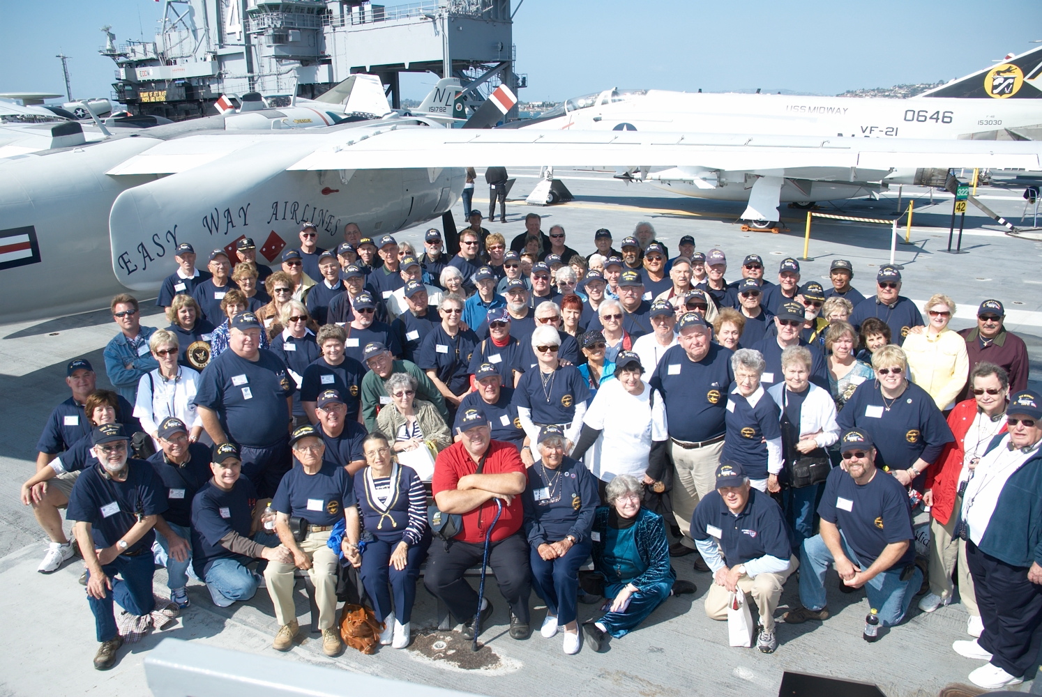 50% of the reunion attendees were on the flight deck