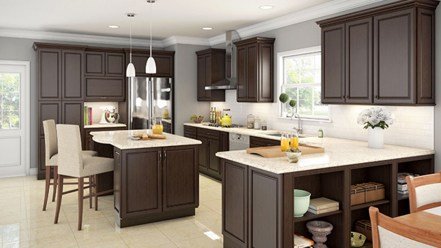 Espresso Shaker Kitchen Cabinets Los Angeles For Sale