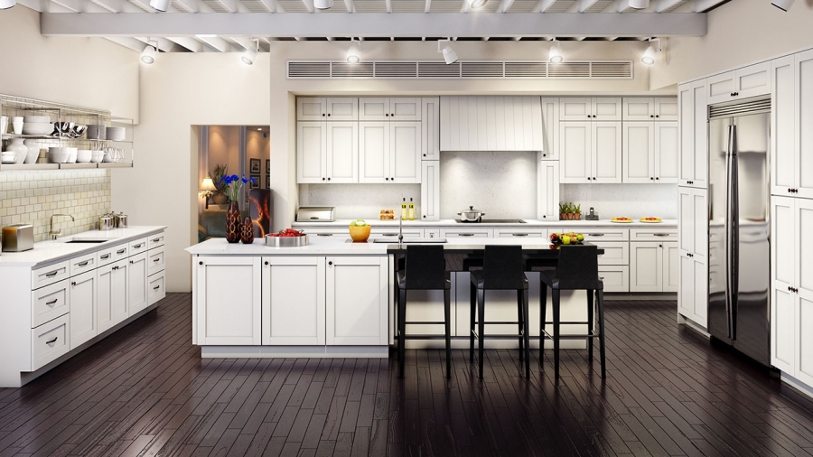 White Shaker Kitchen Cabinets Remodeling Los Angeles Discount Sale