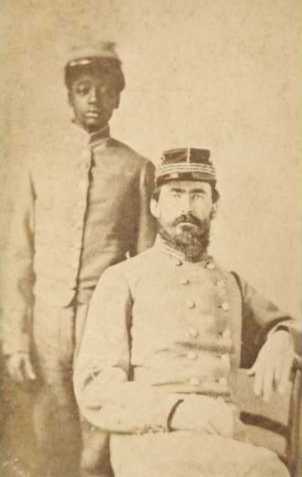 Bodyservant with Confederate Captain
